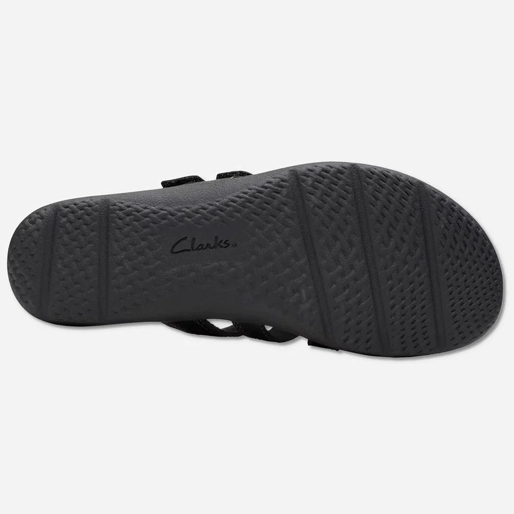 Clarks Elizabelle Bay Leather Sandals - NWT‎ Womens Size 8.5 Black - #49242-ZZ5